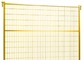 لوح سياج مؤقت للبناء الخارجي في كندا أصفر اللون بارتفاع 1.8 متر