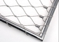 شبكة حبل أسلاك الفولاذ المقاوم للصدأ 7 × 19 مع الحلقات للسلالم