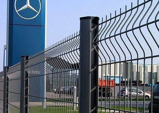 مسحوق المغلفة الملحومة سياج معدني منحني لوحة ثقيلة المعالجة حراريا