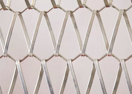 المعدنية الرابط الحلزوني 3mm الديكورية الأسلاك الشبكة الألواح شبكة للستائر