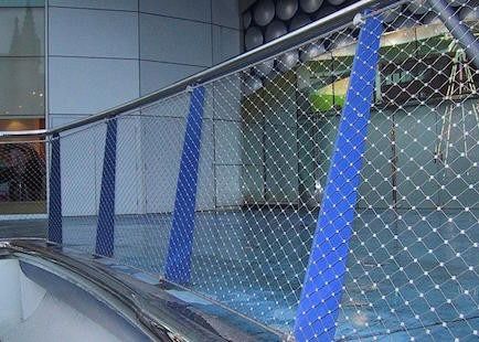 حفرة الماس 1 2 بوصة 3 بوصة 304 316L الفولاذ المقاوم للصدأ حبل سلك مرن شبكة الشبكة للطيور العرض