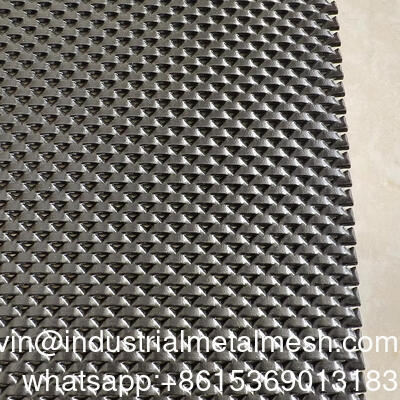 Heavy Duty DVA Mesh Black Color Aluminum One Way Vision Expanded Metal Mesh Sheet