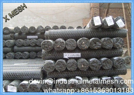 سياج شبكي سداسي من أسلاك الحديد للدجاج مربع مغطى بمادة PVC