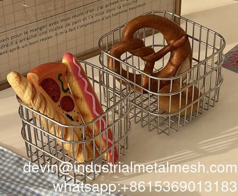 سلة تخزين شبكية من الفولاذ المقاوم للصدأ لأدوات المطبخ لغسل الفواكه والخضروات والأرز وتصفيتها