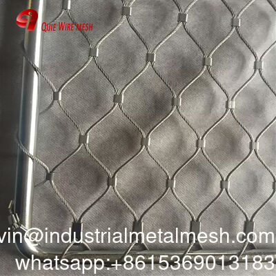 الفولاذ المقاوم للصدأ 304/316 7*7 حديقة الحيوان شبكة الأسلاك السياج الحائط الأخضر شبكة الأمان شبكة الحبل الفولاذ المقاوم للصدأ