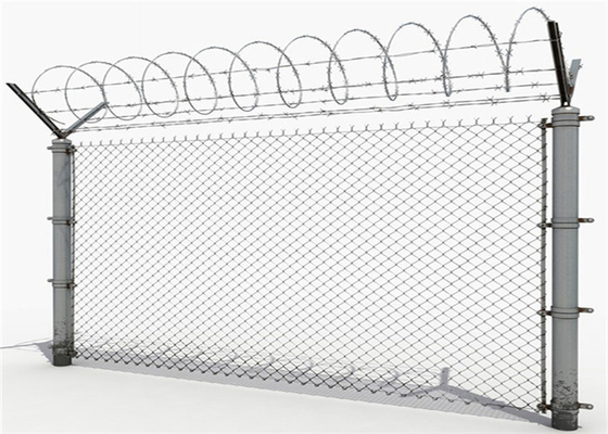 6ft X 50ft 9 Gauge 1.2m سياج ربط السلسلة الصناعية
